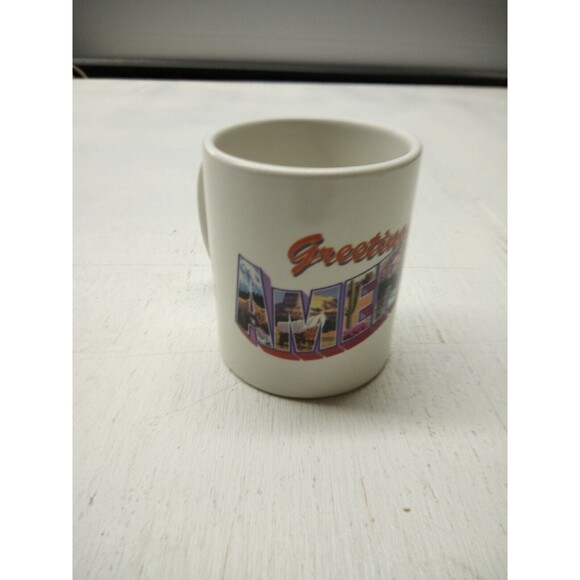 United States Post Office USPS 2001 Greetings From AMERICA Coffee Mug Made USA - Picture 1 of 4